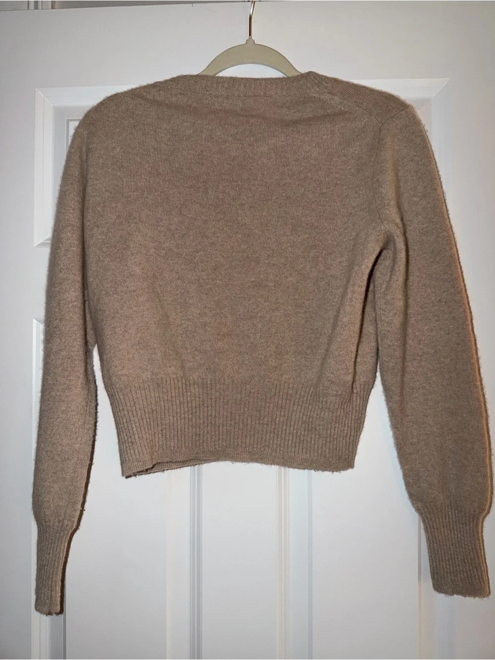 J. Crew Women's Cashmere Crewneck Sweater in Oatmeal Beige